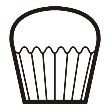 İzole edilmiş kek simgesi