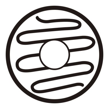 İzole edilmiş çörek simgesi