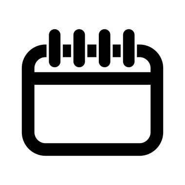 İzole takvim simgesini