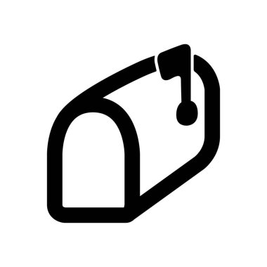 İzole posta kutusu simgesi