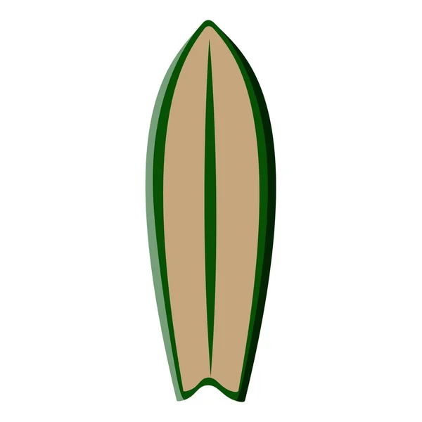 Illustration de planche de surf isolée — Image vectorielle