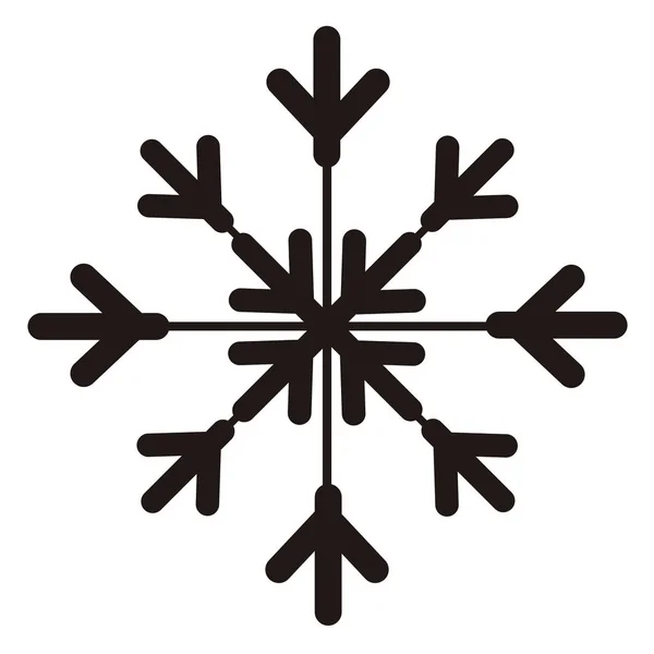 Icono de copo de nieve aislado — Archivo Imágenes Vectoriales