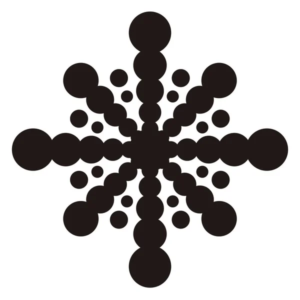 Icona del fiocco di neve isolato — Vettoriale Stock