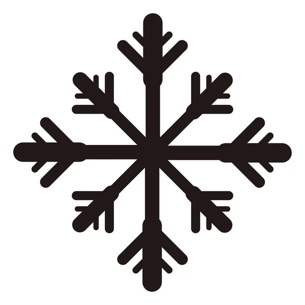Geïsoleerde sneeuwvlok pictogram — Stockvector
