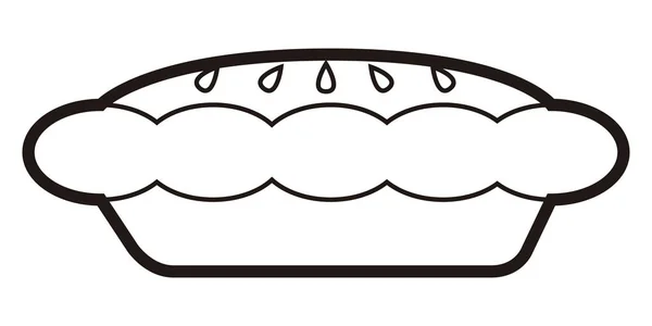 Backhauskuchen-Ikone — Stockvektor