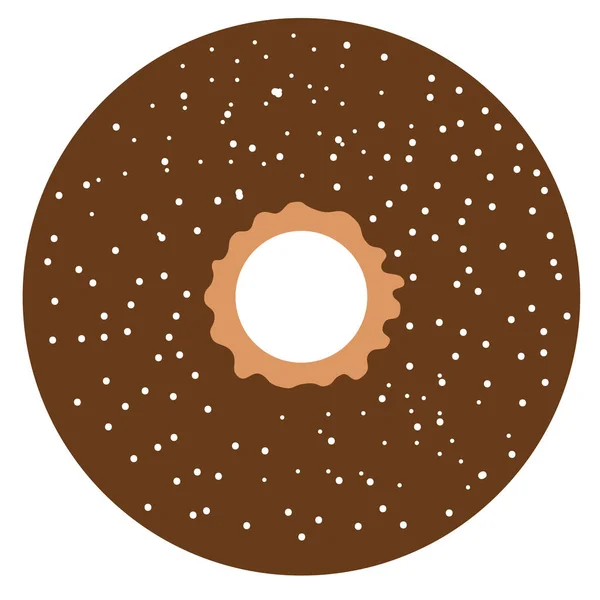 Isolée icône de beignet — Image vectorielle