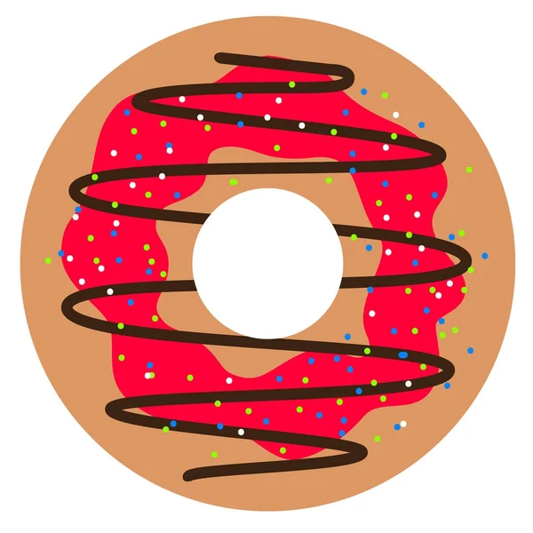 Icono de donut aislado — Archivo Imágenes Vectoriales