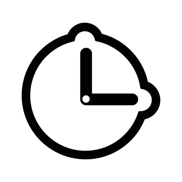Geïsoleerde horloge pictogram — Stockvector