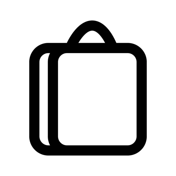Izolované kufr ikona — Stockový vektor