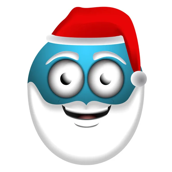 Glad jultomte emoji — Stock vektor