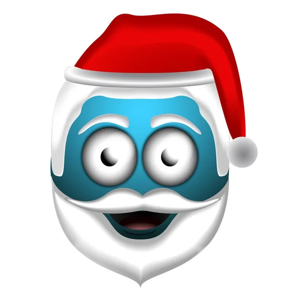 Glad jultomte emoji — Stock vektor