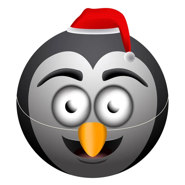 Glad jul emoji — Stock vektor