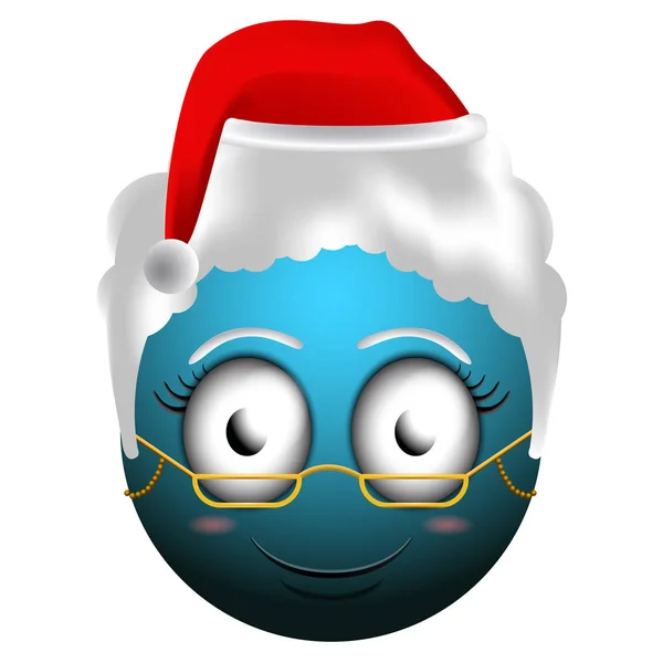 Glad jul emoji — Stock vektor