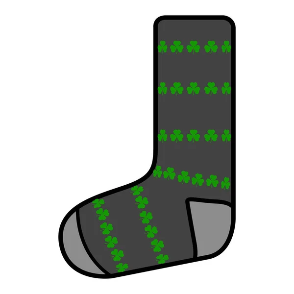 Izolované tradiční ponožka — Stockový vektor