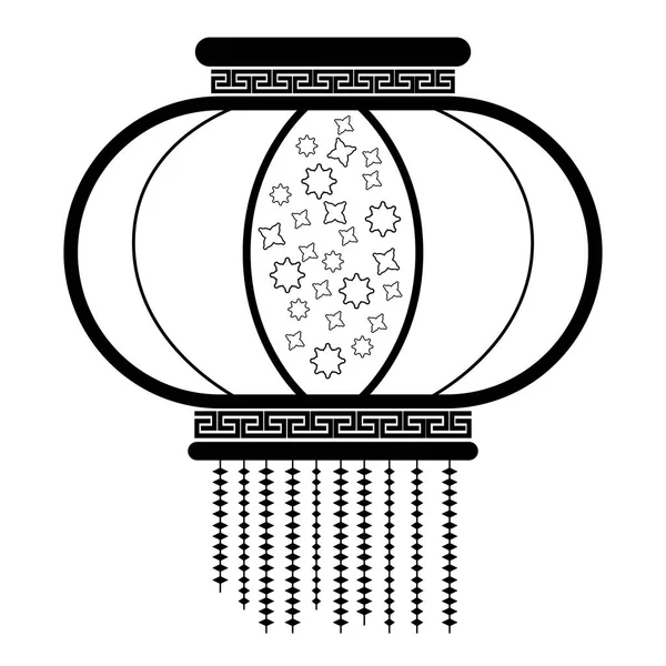 Ícone de ornamento chinês — Vetor de Stock