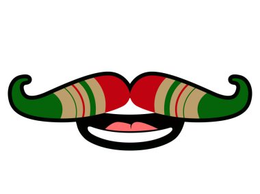 Dokulu bıyık simgesi