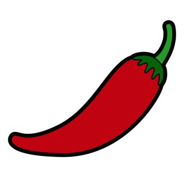 İzole edilmiş biber simgesi