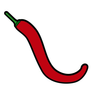 İzole edilmiş biber simgesi