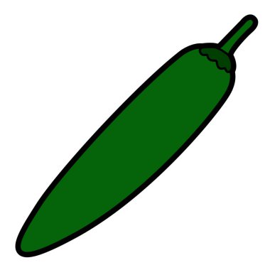 İzole edilmiş biber simgesi