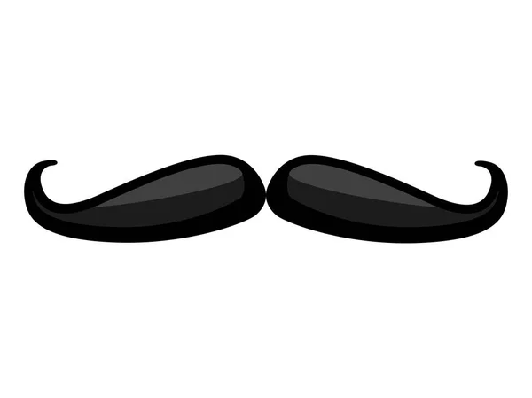 Vereinzelte Schnurrbart-Ikone — Stockvektor