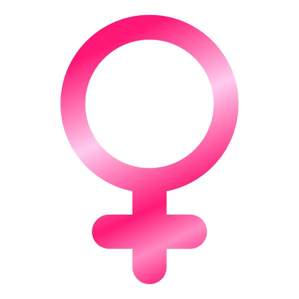 Female gender symbol — Stock Vector