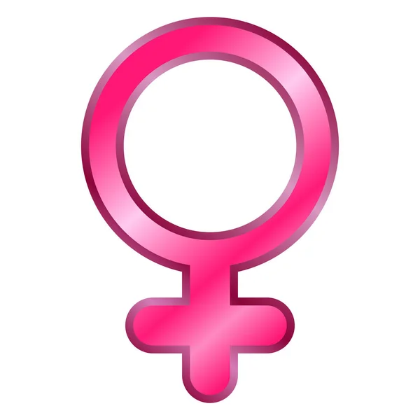Weibliches Geschlechtssymbol — Stockvektor