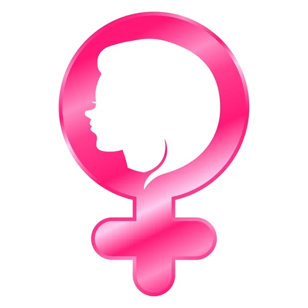 Female gender symbol — Stock Vector