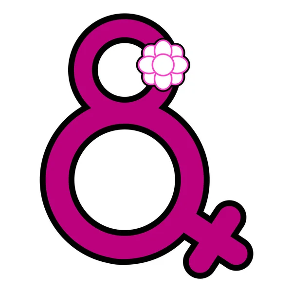 Símbolo de género femenino — Archivo Imágenes Vectoriales