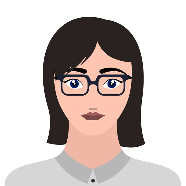 Mujer hipster avatar — Archivo Imágenes Vectoriales