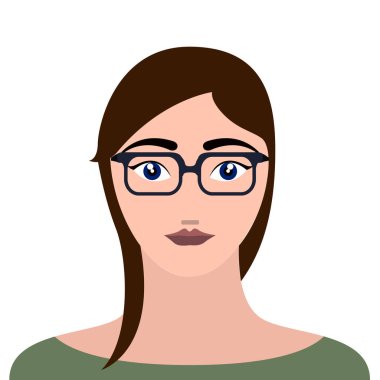 Kadın hipster avatar