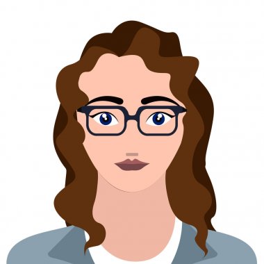 Kadın hipster avatar