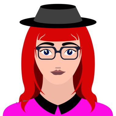 Kadın hipster avatar