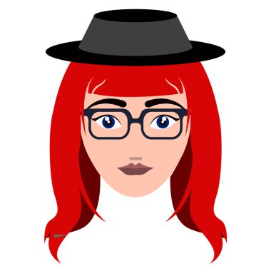 Kadın hipster avatar