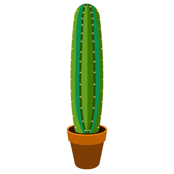 Ikon kaktus lucu - Stok Vektor