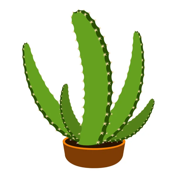 Lindo icono de cactus — Vector de stock