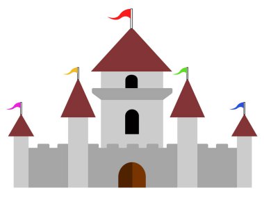 İzole kale simgesi