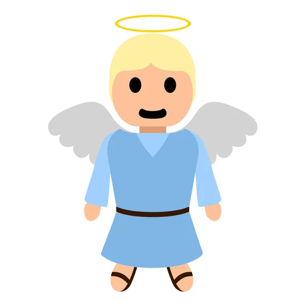 Personnage de dessin animé ange isolé — Image vectorielle