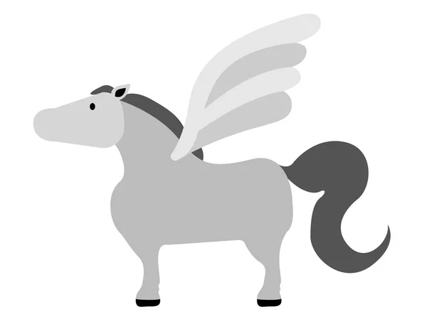 Cute pegasus icon — Stock Vector