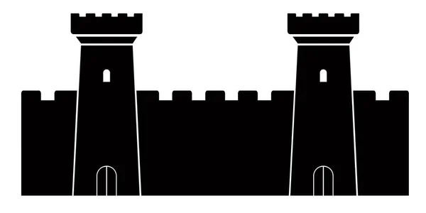 Torres de un castillo — Vector de stock