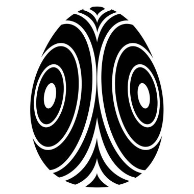 Paskalya yumurtası siluet