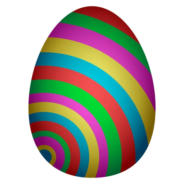 Oeuf de Pâques isolé — Image vectorielle