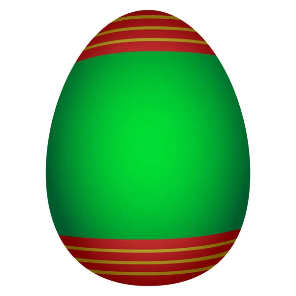 Huevo de Pascua aislado — Vector de stock