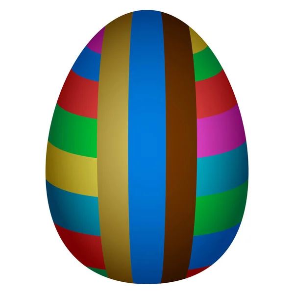 Huevo de Pascua aislado — Vector de stock