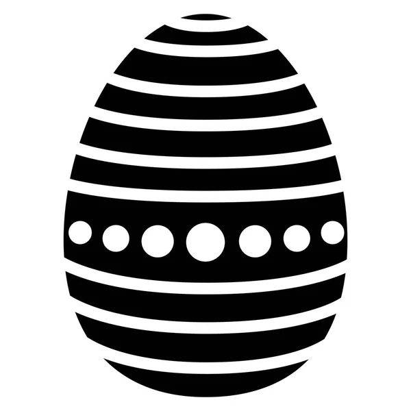 Silhueta de ovo de Páscoa — Vetor de Stock
