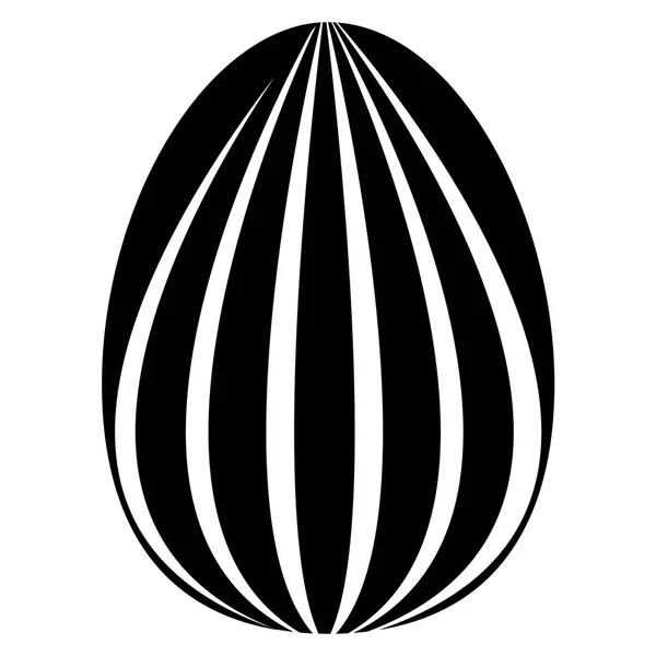 Easter egg silhouette — Stock Vector