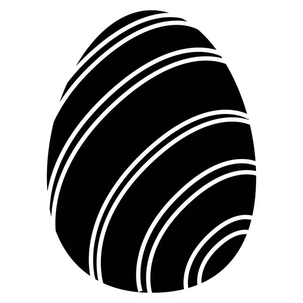 Пасхальне яйце силует — стоковий вектор