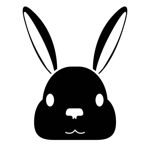 Avatar de un lindo conejo — Vector de stock