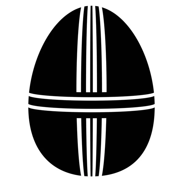 Sziluettjét húsvéti tojás — Stock Vector