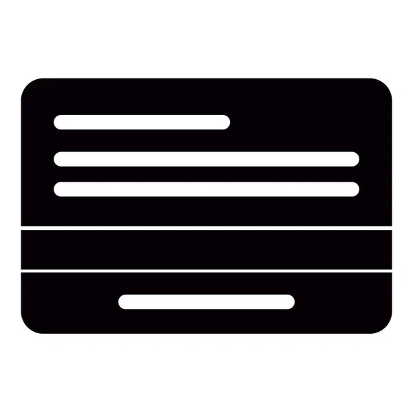 Ikona izolované kreditní karty — Stockový vektor