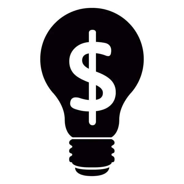 stock vector Lightbulb with money symbol